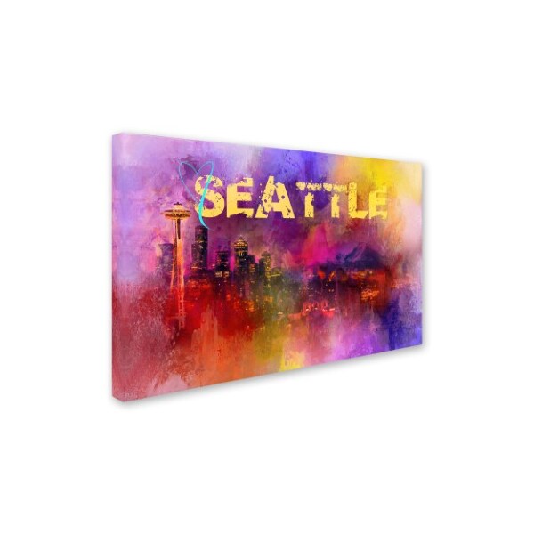 Jai Johnson 'Sending Love To Seattle' Canvas Art,12x19